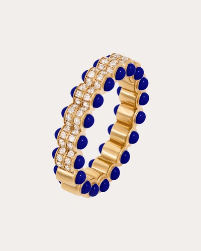 Shop L'atelier Nawbar Women's Navy Atom Ring In Blue