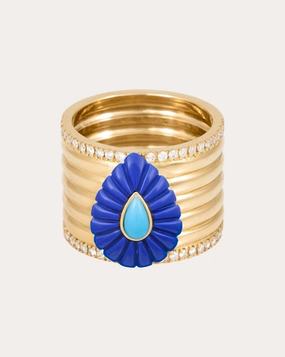 Shop L'atelier Nawbar Women's Big 102 Ring In Blue