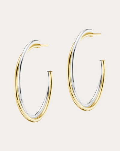 Shop The Gild Women's Layered Statement Hoop Earrings In Gold/silver