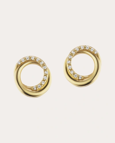 Shop The Gild Women's Diamond Encircle Stud Earrings In Gold