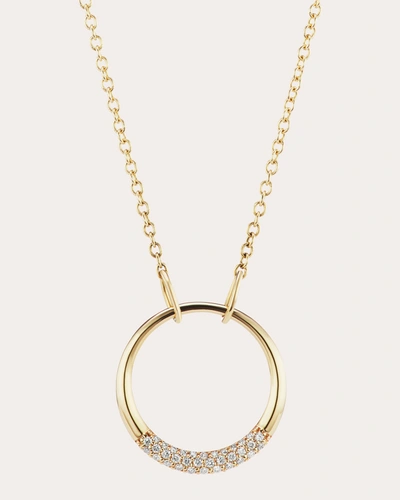Shop The Gild Women's Petite Diamond Loop Pendant Necklace In Gold