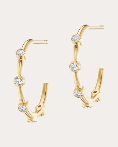 Shop The Gild Women's Diamond Confetti Hoop Earrings In Gold