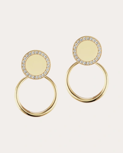 Shop The Gild Women's Petite Pavé Doorknocker Earrings In Gold