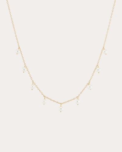 Shop The Gild Women's Multi Pearl Station Necklace In Gold