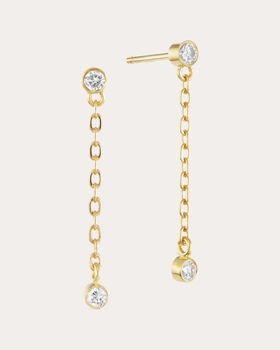Shop The Gild Women's Diamond Droplet Earrings In Gold