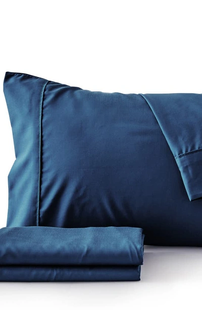 Woven & Weft Wrinkle Resistant Sheet Set In Ocean