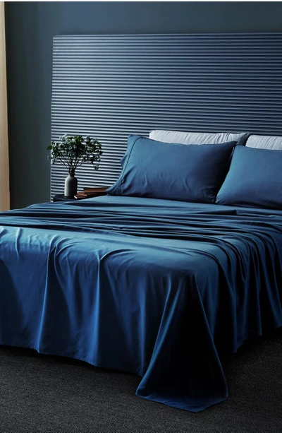 Woven & Weft Wrinkle Resistant Sheet Set In Ocean