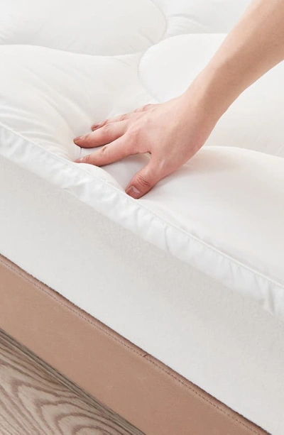 Woven & Weft Ultrasoft Microfiber Mattress Topper In White