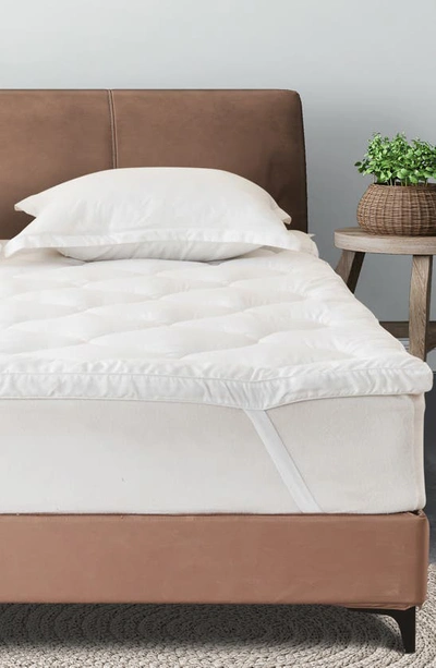 Woven & Weft Ultrasoft Microfiber Mattress Topper In White