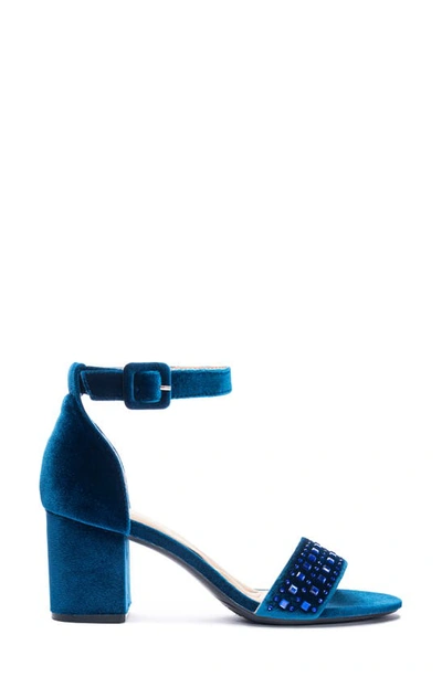 Shop Cl By Laundry Josilyn Velvet Sandal In Blue