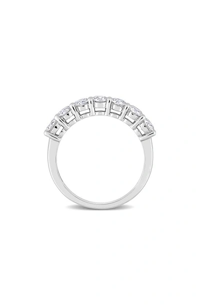 Delmar Lab Created Moissanite Band Ring In White