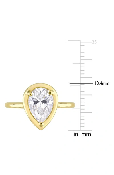 Delmar Teardrop Lab Created Moissanite Ring In Gold