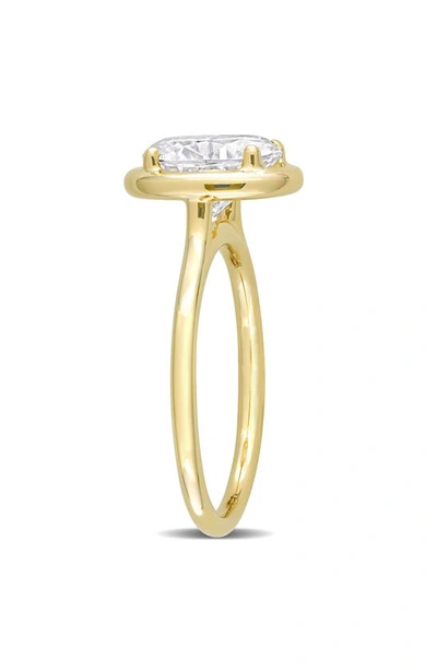 Delmar Oval Lab Created Moissanite Ring In Gold