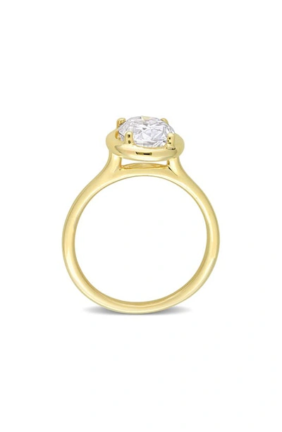 Delmar Oval Lab Created Moissanite Ring In Gold