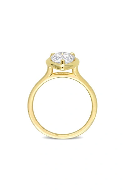 Delmar Teardrop Lab Created Moissanite Ring In Gold