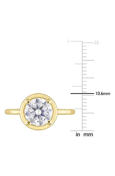 Shop Delmar Lab Created Moissanite Ring In Gold