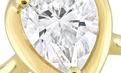 Delmar Teardrop Lab Created Moissanite Ring In Gold