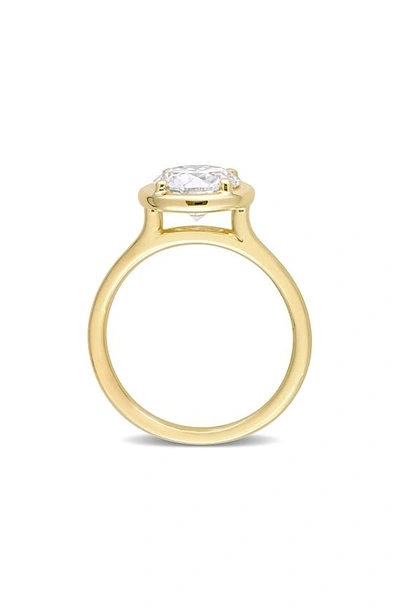 Shop Delmar Lab Created Moissanite Ring In Gold