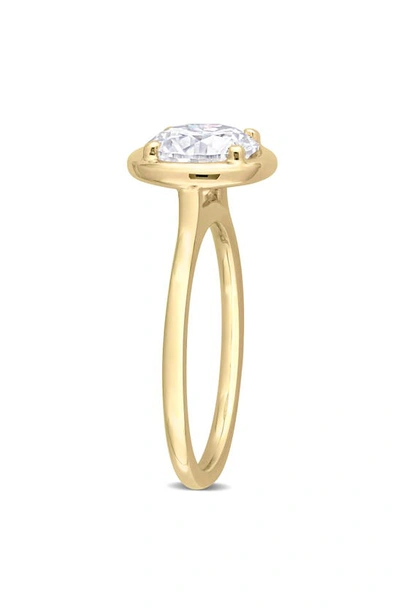 Shop Delmar Lab Created Moissanite Ring In Gold