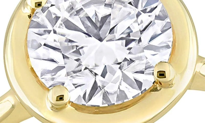 Shop Delmar Lab Created Moissanite Ring In Gold