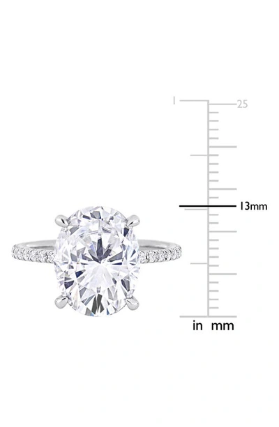 Delmar Lab Created Moissanite Ring In White
