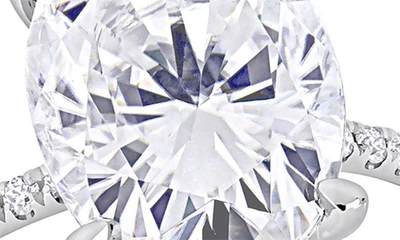 Delmar Lab Created Moissanite Ring In White