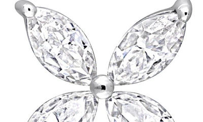Delmar Lab Created Moissanite Stud Earrings In White