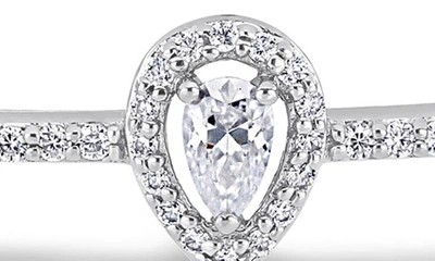 Delmar Lab Created Moissanite Bangle Bracelet In White