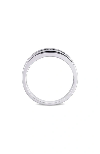 Delmar Diamond Band Ring In Silver