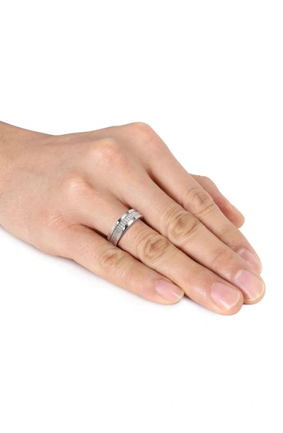 Delmar Diamond Band Ring In Silver
