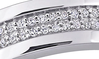 Shop Delmar Diamond Band Ring In Silver