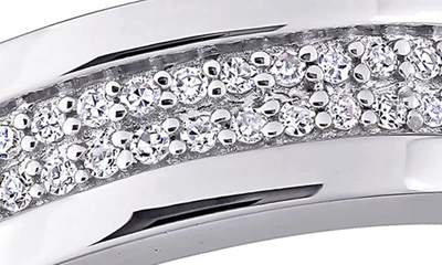 Delmar Diamond Band Ring In Silver