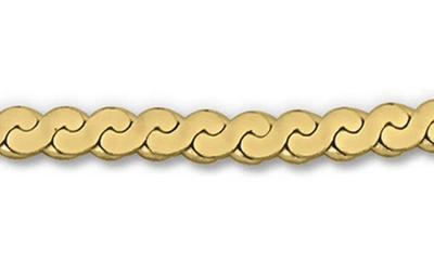 Shop Delmar Serpentine Chain Bracelet In Gold