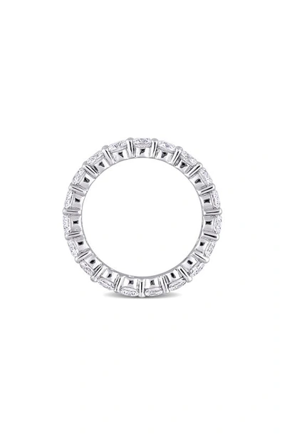 Delmar Lab Created Moissanite Band Ring In White