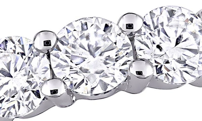 Delmar Lab Created Moissanite Band Ring In White