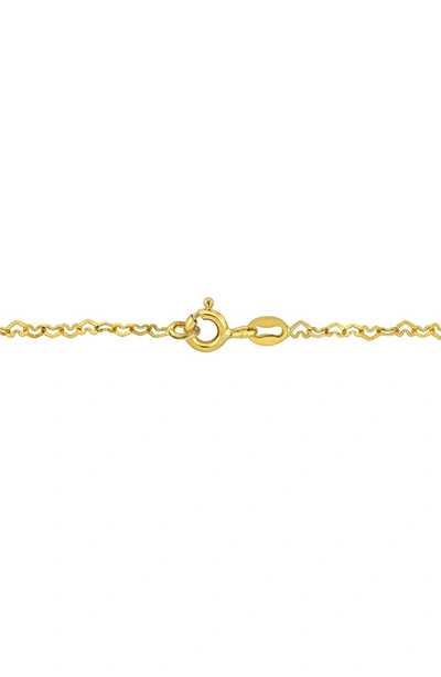 Shop Delmar Heart Link Bracelet In Gold
