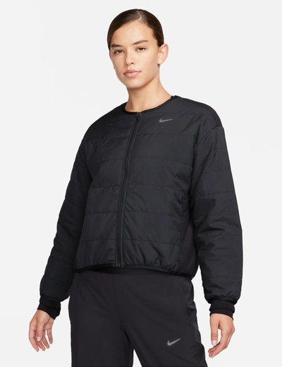 Shop Nike Therma-fit Swift Jacket In Black