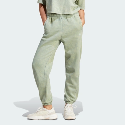 Shop Adidas Originals Women's Adidas All Szn Fleece Washed Pants In Green