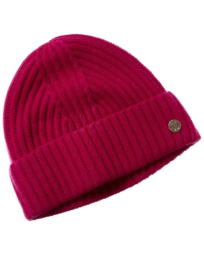 Shop Bruno Magli Cashmere Rib Hat In Pink