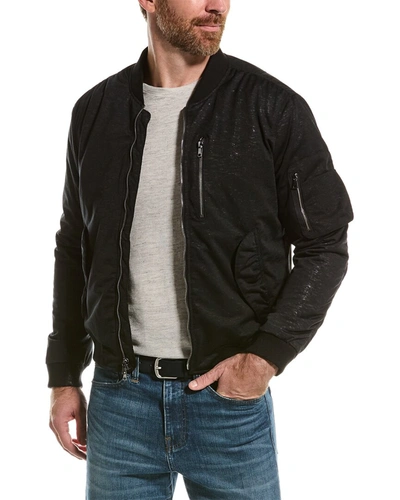 Shop John Varvatos Sutter Flight Jacket In Black
