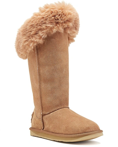 Shop Australia Luxe Collective Foxy Tall Suede Boot In Pink