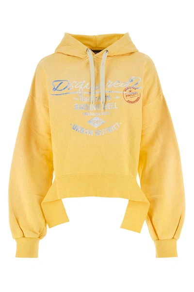 Shop Dsquared2 Sweatshirts In Yellow