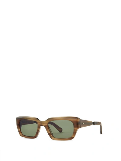 Shop Mr Leight Mr. Leight Sunglasses In Macadamia-antique Gold