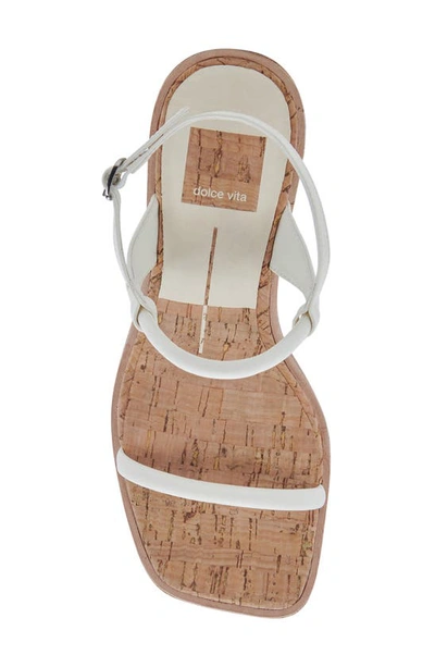 Shop Dolce Vita Jodie Platform Sandal In White Nubuck