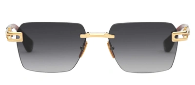 Shop Dita Meta-evo One Dts147-a-04 Rectangle Sunglasses In Grey