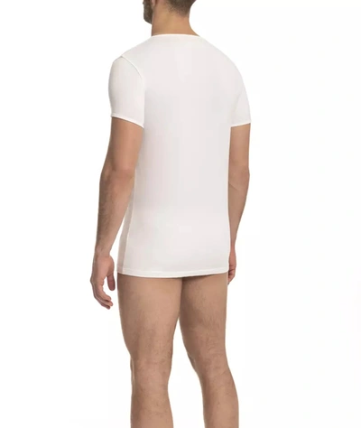 Shop Cavalli Class White Cotton Men's T-shirt