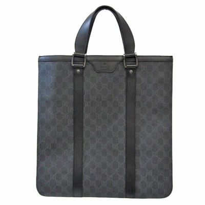 Shop Gucci Gg Supreme Black Canvas Tote Bag ()