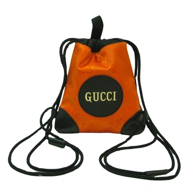 Shop Gucci Off The Grid Orange Synthetic Backpack Bag ()