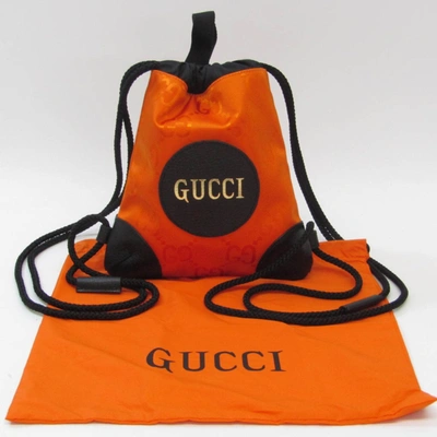 Shop Gucci Off The Grid Orange Synthetic Backpack Bag ()