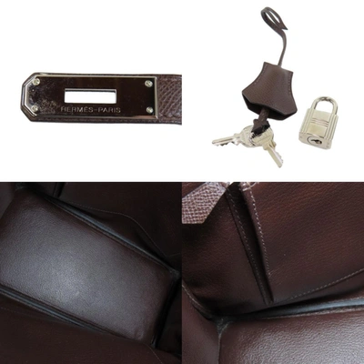 Haut à courroies leather handbag Hermès Camel in Leather - 35665756